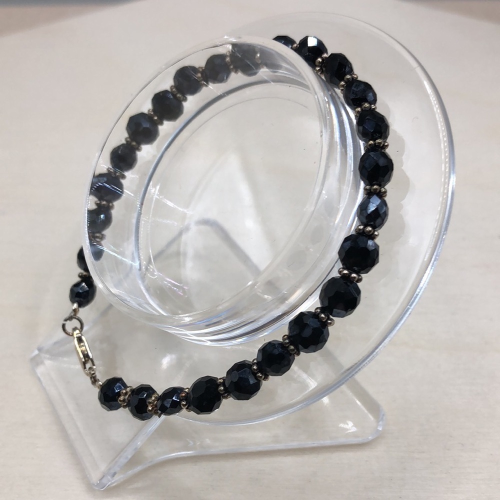 Vintage sterling silver 925 beaded bracelet minimalist style-timeless.